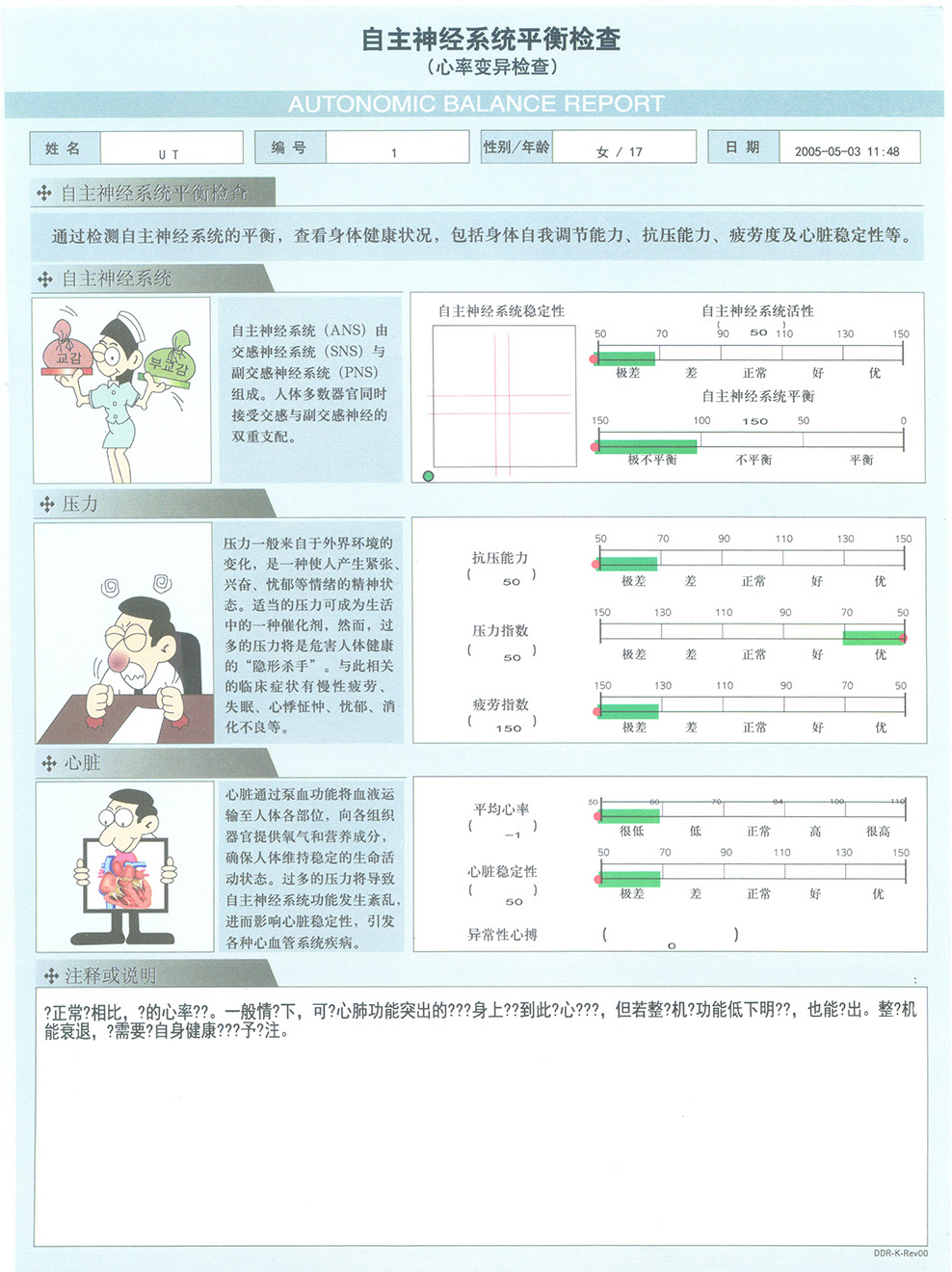 DDR 报告单